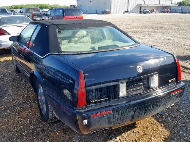 1G6ET12941B104658 - 2001 CADILLAC ELDORADO T BLACK photo 3