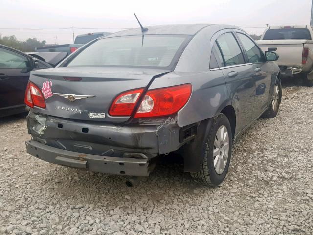 1C3LC46K38N182008 - 2008 CHRYSLER SEBRING LX GRAY photo 4