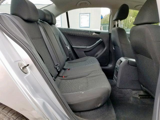 3VW2K7AJ6DM269025 - 2013 VOLKSWAGEN JETTA BASE Արծաթագույն լուսանկար 6