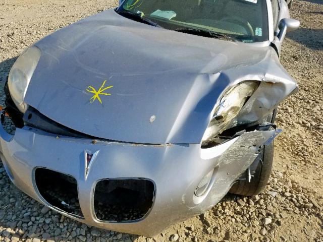 1G2MB33B46Y109277 - 2006 PONTIAC SOLSTICE SILVER photo 9