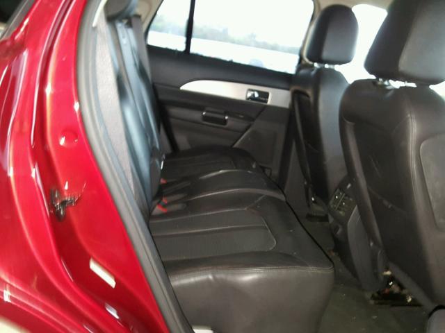 2LMDJ6JK6DBL32417 - 2013 LINCOLN MKX RED photo 6