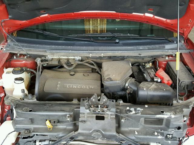 2LMDJ6JK6DBL32417 - 2013 LINCOLN MKX RED photo 7