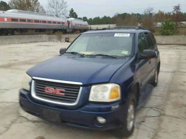 1GKDT13S522345273 - 2002 GMC ENVOY BLUE photo 2