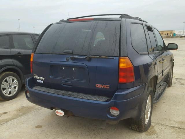 1GKDT13S522345273 - 2002 GMC ENVOY BLUE photo 4