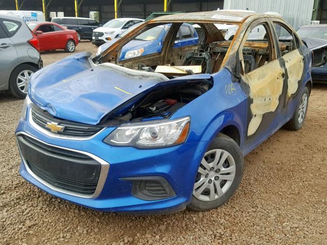 1G1JB5SH8J4116161 - 2018 CHEVROLET SONIC LS 蓝色 照片 2