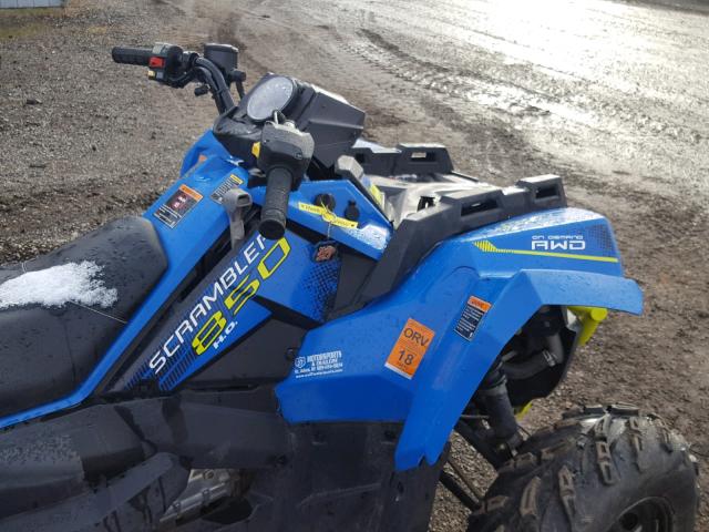 4XASVA852JB134960 - 2018 POLARIS SCRAMBLER BLUE photo 5