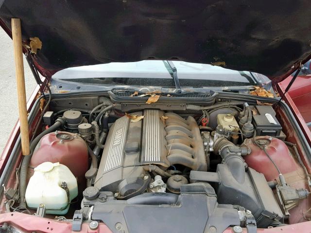 WBACD4323VAV49549 - 1997 BMW 328 I AUTO MAROON photo 7