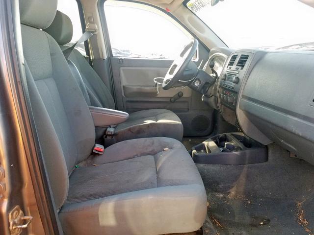 1D7HE28N95S122485 - 2005 DODGE DAKOTA QUA GRAY photo 5