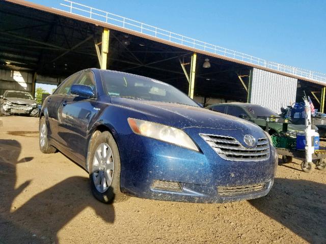 JTNBB46K673008210 - 2007 TOYOTA CAMRY HYBR BLUE photo 1