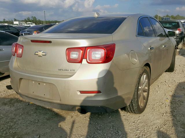 1G11H5SAXDF277105 - 2013 CHEVROLET MALIBU LTZ BEIGE photo 4