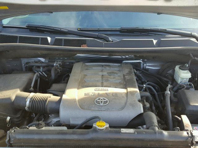 5TDDW5G1XAS037812 - 2010 TOYOTA SEQUOIA PL SILVER photo 7