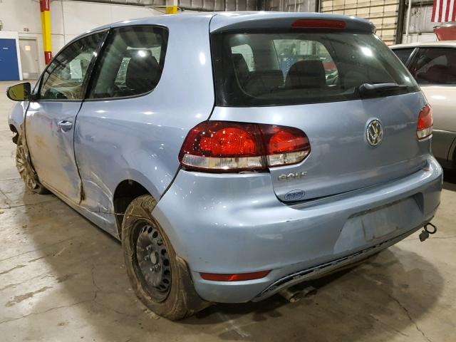 WVWAB7AJ1BW314691 - 2011 VOLKSWAGEN GOLF 蓝色 照片 3