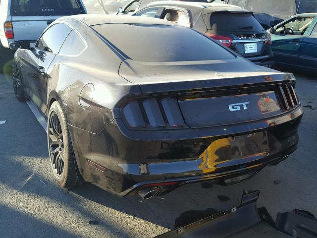 1FA6P8CF4G5334359 - 2016 FORD MUSTANG GT BLACK photo 3