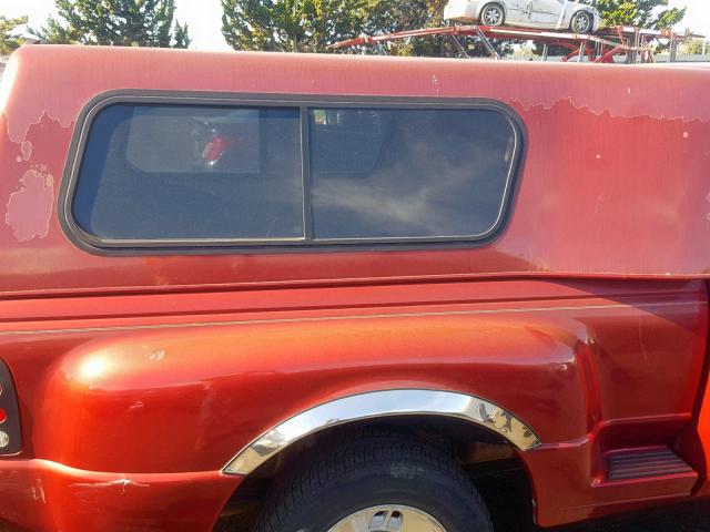 1FTYR10X9XPA85918 - 1999 FORD RANGER BURGUNDY photo 6