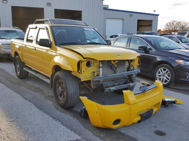 1N6ED27T03C464203 - 2003 NISSAN FRONTIER C YELLOW photo 1