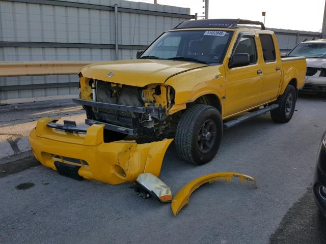 1N6ED27T03C464203 - 2003 NISSAN FRONTIER C YELLOW photo 2