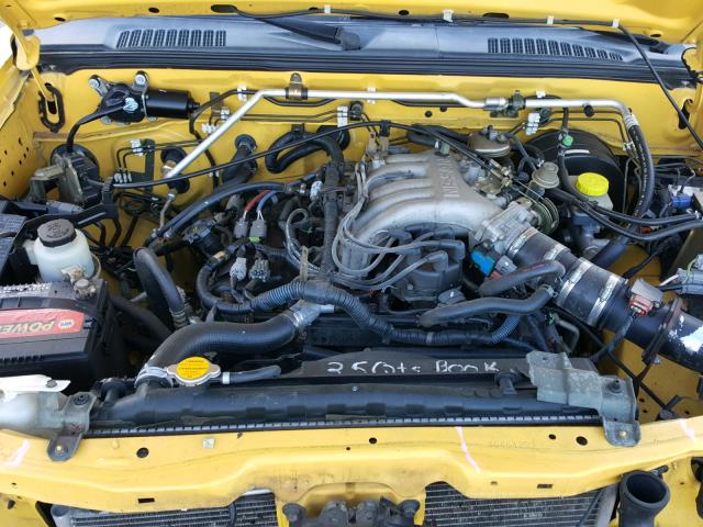 1N6ED27T03C464203 - 2003 NISSAN FRONTIER C YELLOW photo 7