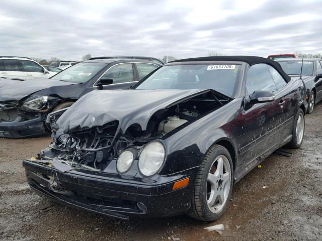 WDBLK70GX3T139728 - 2003 MERCEDES-BENZ CLK 430 BLACK photo 2