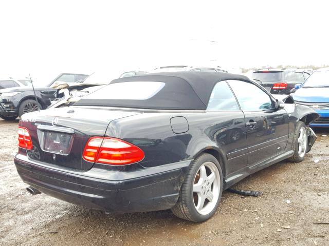 WDBLK70GX3T139728 - 2003 MERCEDES-BENZ CLK 430 BLACK photo 4