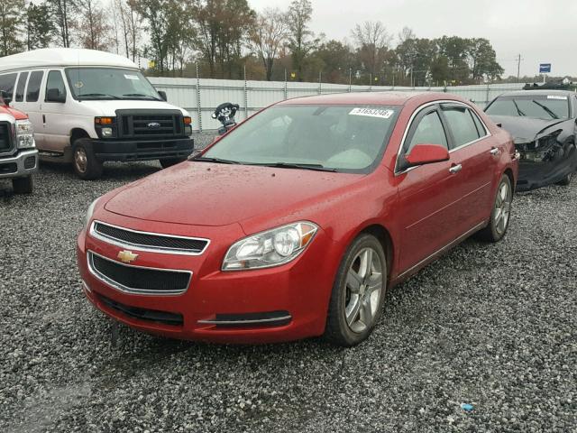 1G1ZC5E03CF256454 - 2012 CHEVROLET MALIBU 1LT RED photo 2
