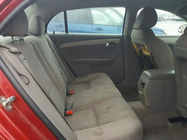 1G1ZC5E03CF256454 - 2012 CHEVROLET MALIBU 1LT RED photo 6