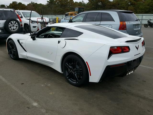 1G1YB2D76H5119789 - 2017 CHEVROLET CORVETTE S WHITE photo 3