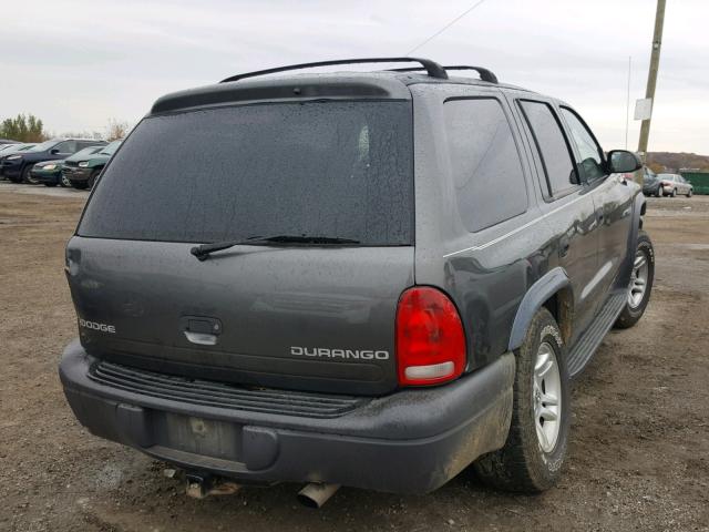 1D4HS38NX3F625492 - 2003 DODGE DURANGO SP GRAY photo 4