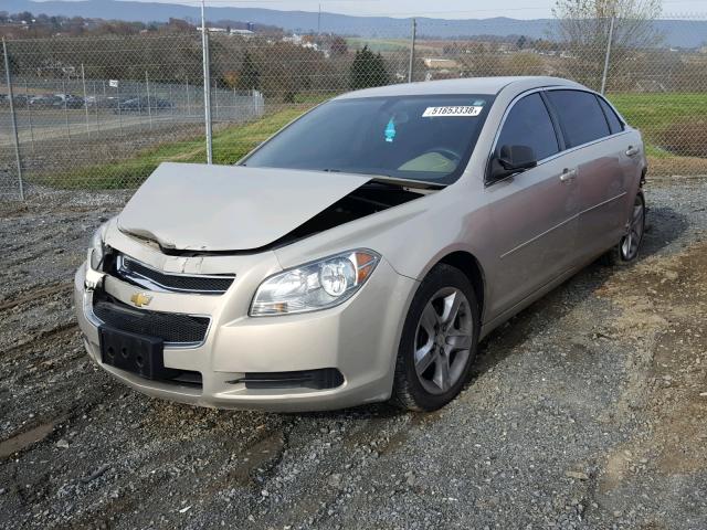 1G1ZB5E09CF179320 - 2012 CHEVROLET MALIBU LS ბეჟი ფოტო 2