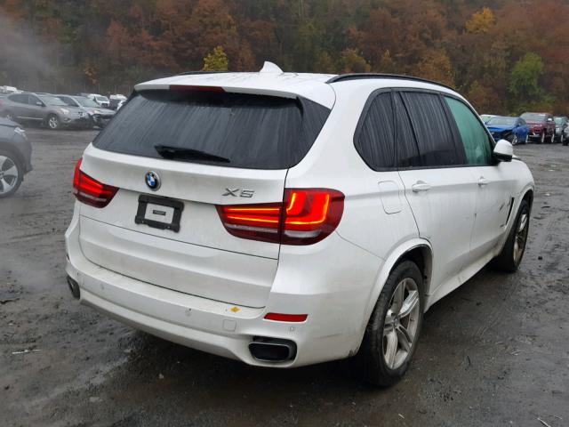 5UXKR0C5XF0K57308 - 2015 BMW X5 XDRIVE3 WHITE photo 4