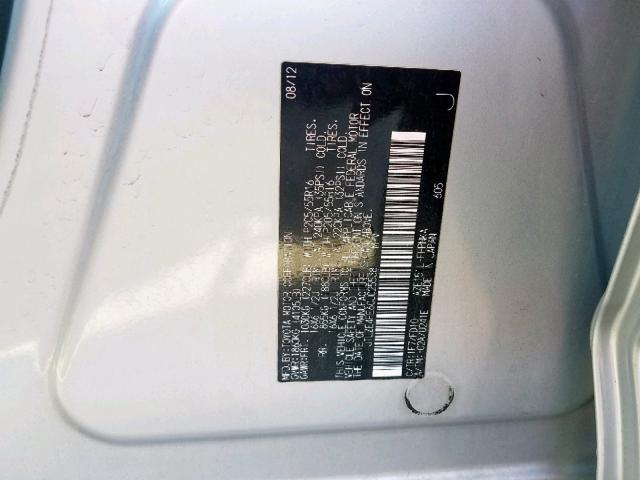 JTLZE4FE6CJ025538 - 2012 TOYOTA SCION XB 银色 照片 10