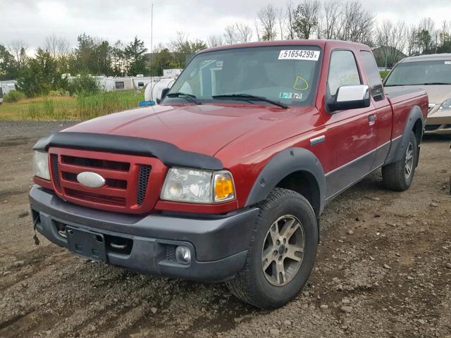 1FTZR45EX6PA35699 - 2006 FORD RANGER SUP RED photo 2