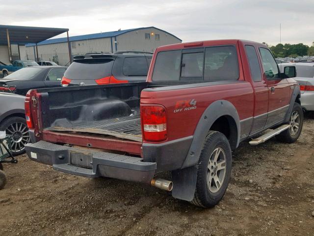 1FTZR45EX6PA35699 - 2006 FORD RANGER SUP RED photo 4