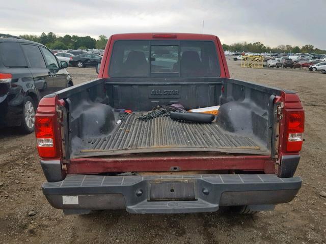 1FTZR45EX6PA35699 - 2006 FORD RANGER SUP RED photo 9