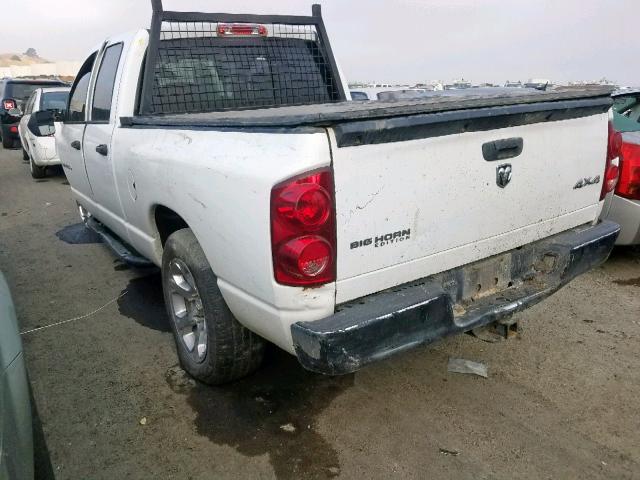 1D7HU18257S252074 - 2007 DODGE RAM 1500 S WHITE photo 3