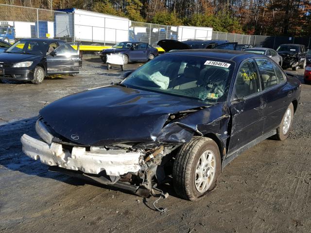 1G3WS52H02F189642 - 2002 OLDSMOBILE INTRIGUE G BLUE photo 2