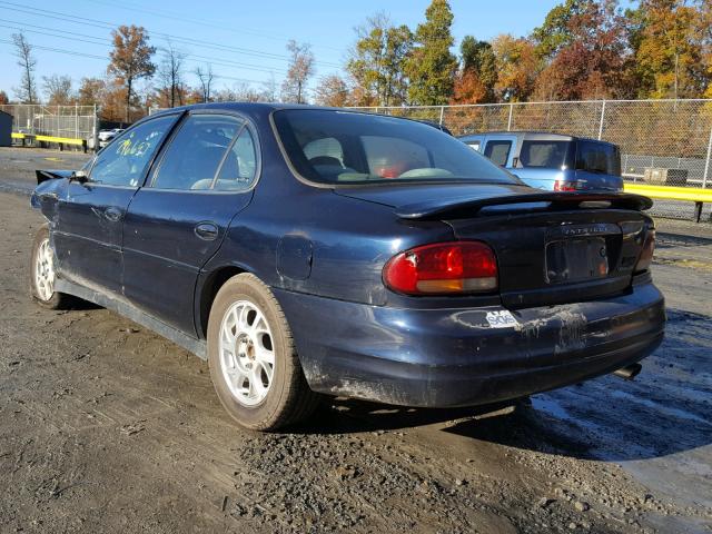 1G3WS52H02F189642 - 2002 OLDSMOBILE INTRIGUE G BLUE photo 3