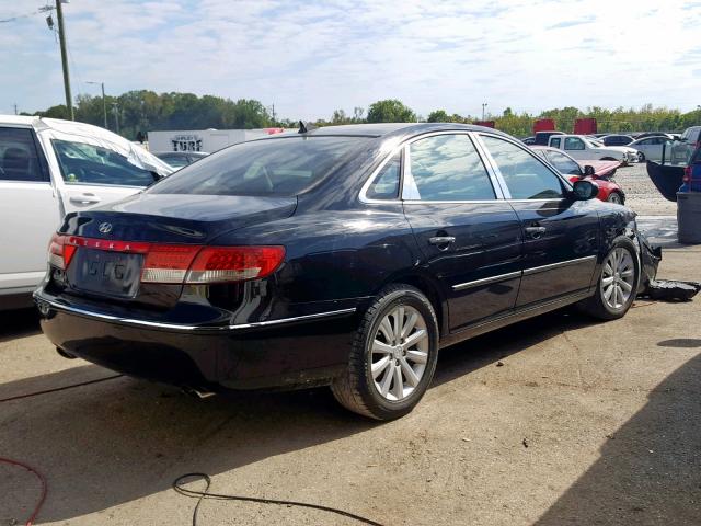 KMHFC46DX9A349592 - 2009 HYUNDAI AZERA GLS BLACK photo 4