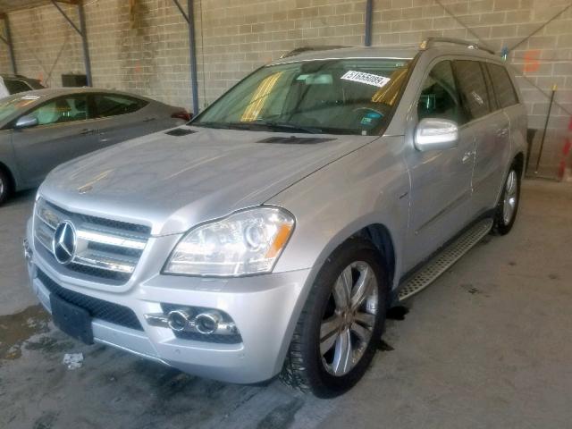 4JGBF2FE6AA583607 - 2010 MERCEDES-BENZ GL 350 BLU SILVER photo 2