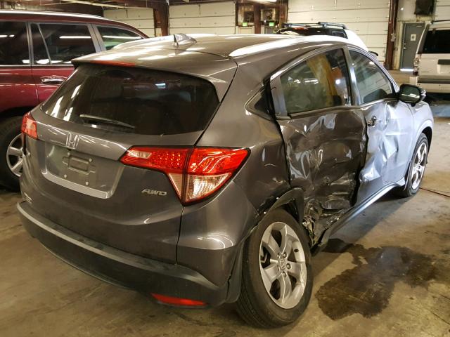 3CZRU6H76GM760628 - 2016 HONDA HR-V EXL GRAY photo 4