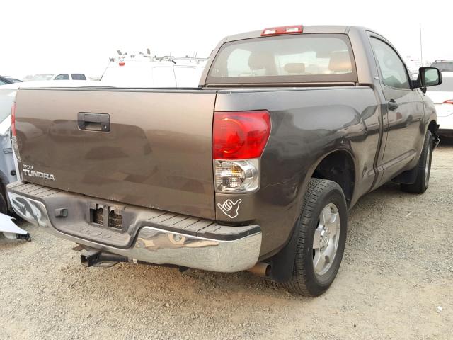 5TFJU52157X003151 - 2007 TOYOTA TUNDRA BROWN photo 4