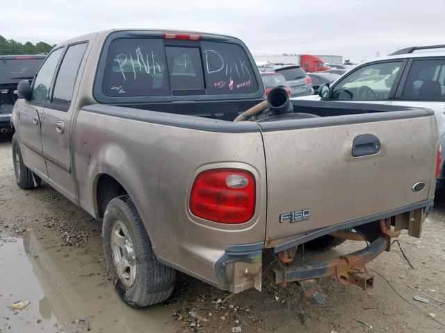 1FTRW07L43KB16056 - 2003 FORD F150 SUPER BEIGE photo 3