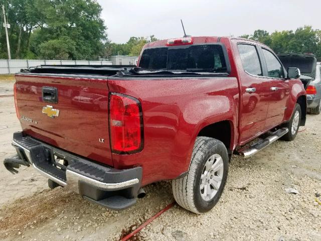 1GCGSCEN4H1322192 - 2017 CHEVROLET COLORADO L RED photo 4