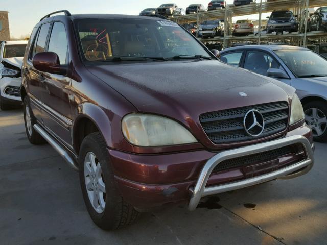 4JGAB72E9XA068636 - 1999 MERCEDES-BENZ ML 430 MAROON photo 1