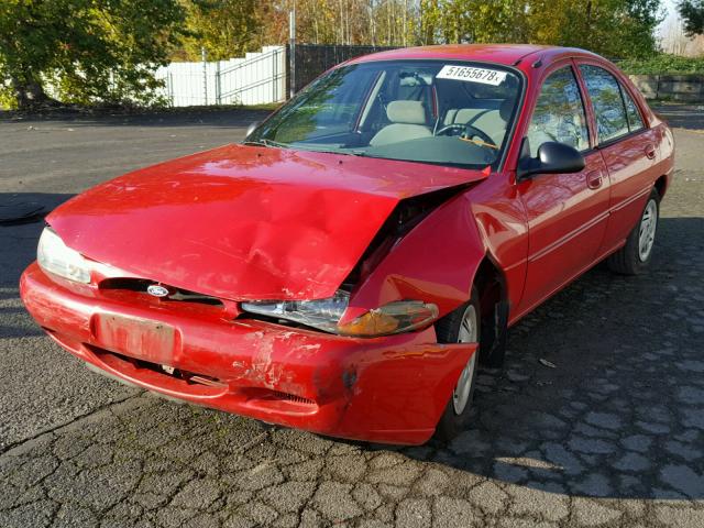 3FAFP13PX2R189270 - 2002 FORD ESCORT RED photo 2