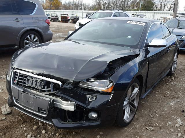 WAUVVAFR1AA071638 - 2010 AUDI S5 PRESTIG BLACK photo 2