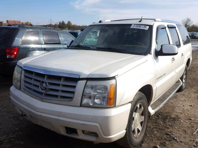 3GYFK66N84G273547 - 2004 CADILLAC ESCALADE E WHITE photo 2