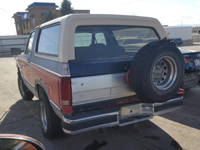 1FMEU15G2CLA71477 - 1982 FORD BRONCO U10 TWO TONE photo 3