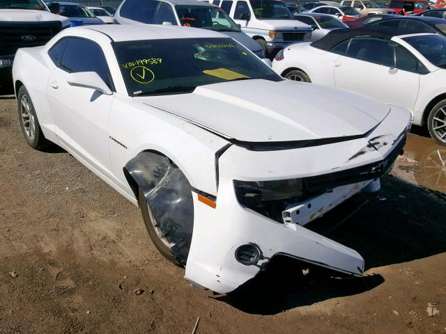 2G1FA1E34E9199589 - 2014 CHEVROLET CAMARO LS WHITE photo 1