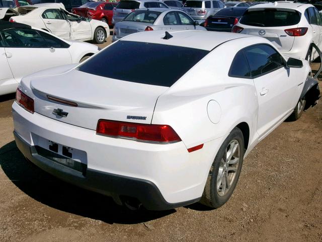 2G1FA1E34E9199589 - 2014 CHEVROLET CAMARO LS WHITE photo 4