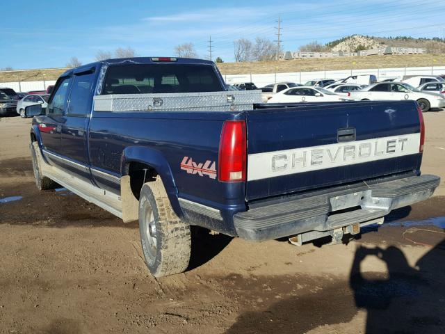 1GCHK33J9TF016802 - 1996 CHEVROLET GMT-400 K3 BLUE photo 3